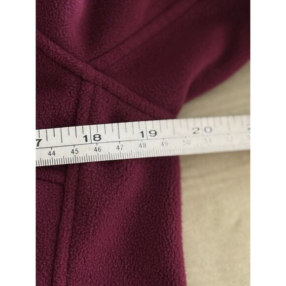 LANDS END Women's Full Zip Cranberry Fleece Jacket Size S (6-8) Soft Outdoors - Picture 9 of 10